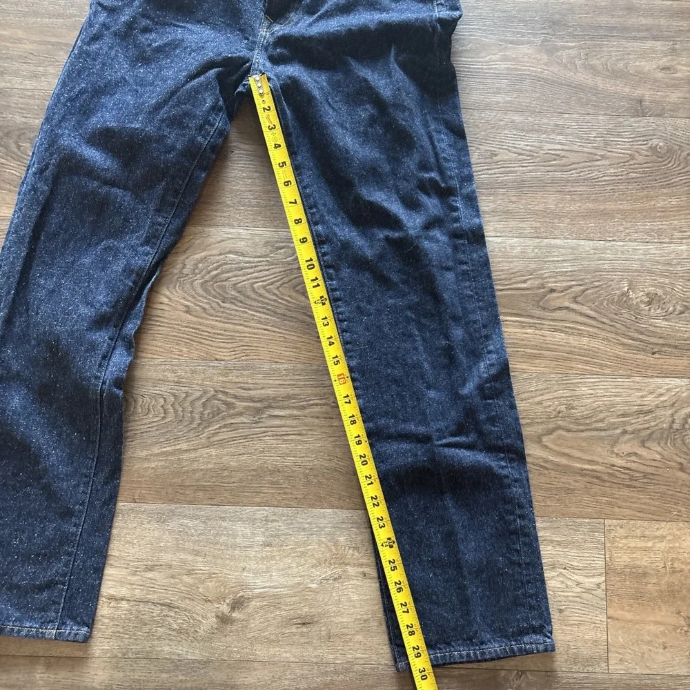 American Eagle Original Straight Jeans Men's 30x34 Denim Dark Blue White Speckle